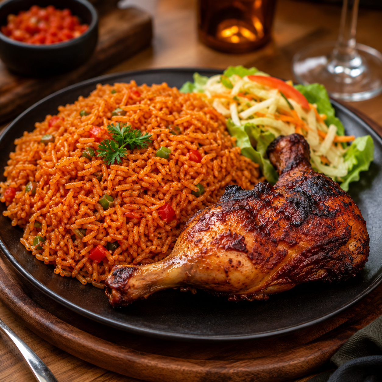 Jollof Rice & Grilled Chicken